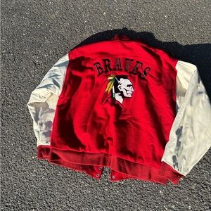 Red and White Braves XL Jacket